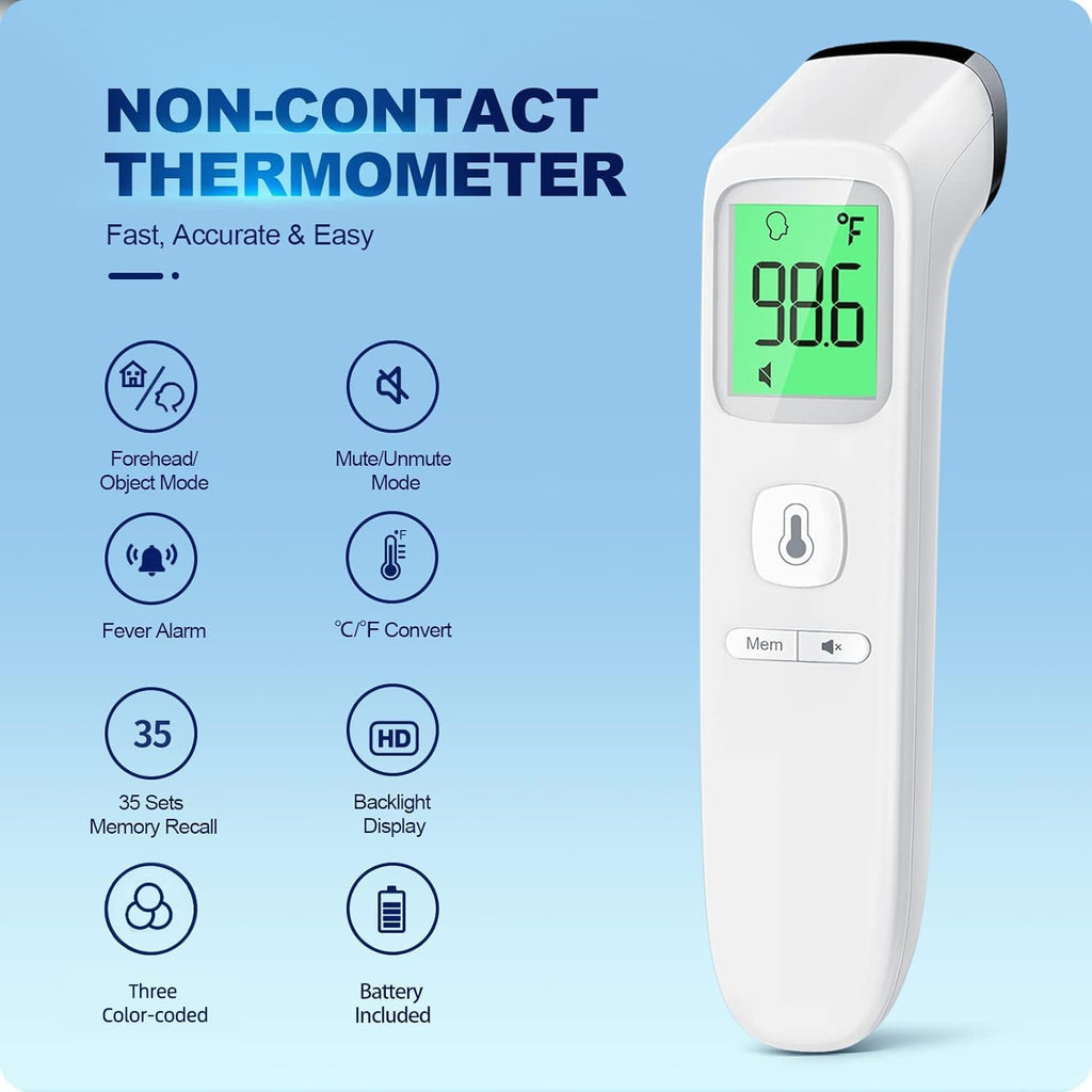 No-Touch Accurate Digital Baby Thermometer for Adults and Kids