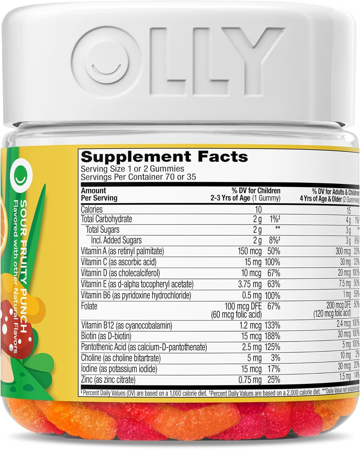 Kids Multi Gummy Worms, Overall Wellness & Immune Support - 70 Count