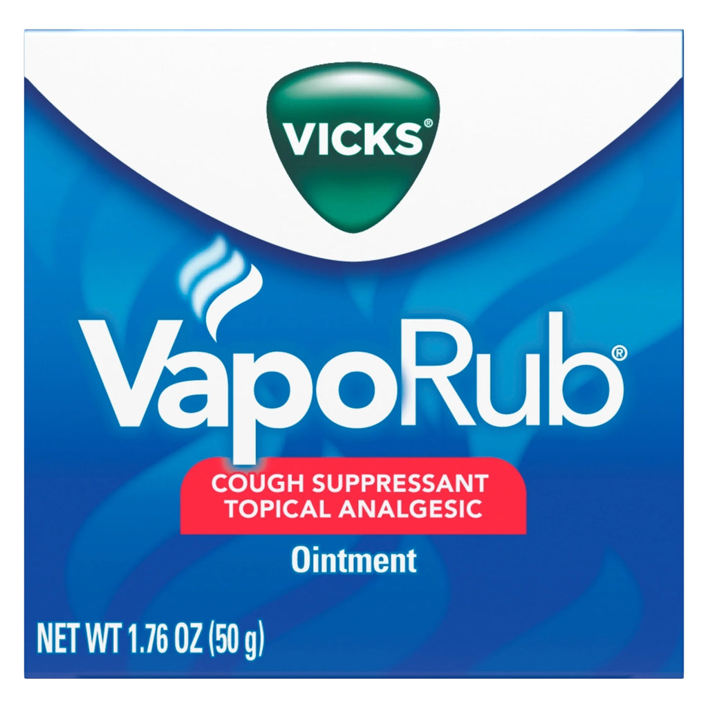 Vaporub Topical Chest Rub and Analgesic Ointment, Cough Medicine for Cough Relief, 1.76 Oz