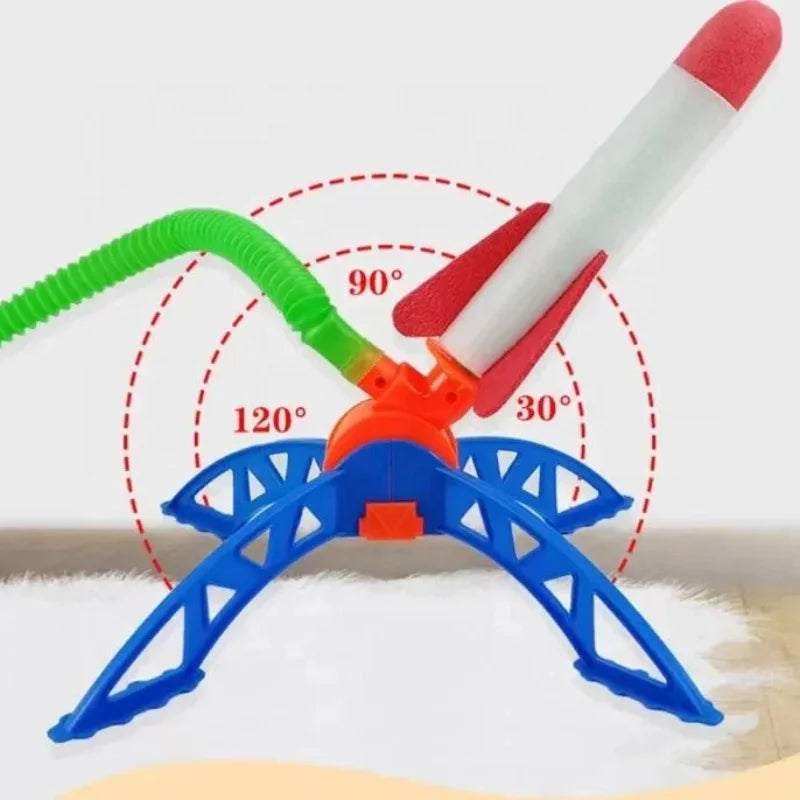 Kids Outdoor Rocket Foot Pump Outdoor Air Pressing Soaring Rocket