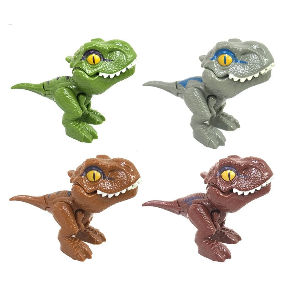 Jurassic Finger Dinosaur Triceratops Tyrannosaurus Model Toys