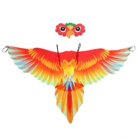 Costume de cape d'oiseau ailes de perroquet costume de carnaval