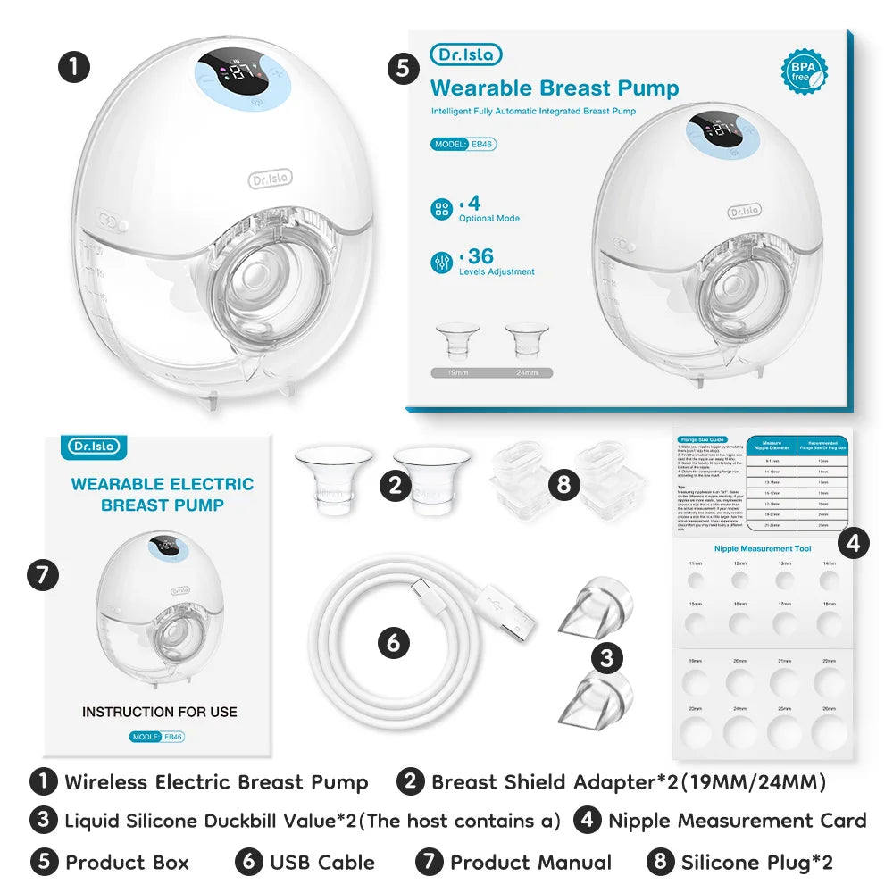 Wearable Breast Hands Free Electric Breast Pumps
