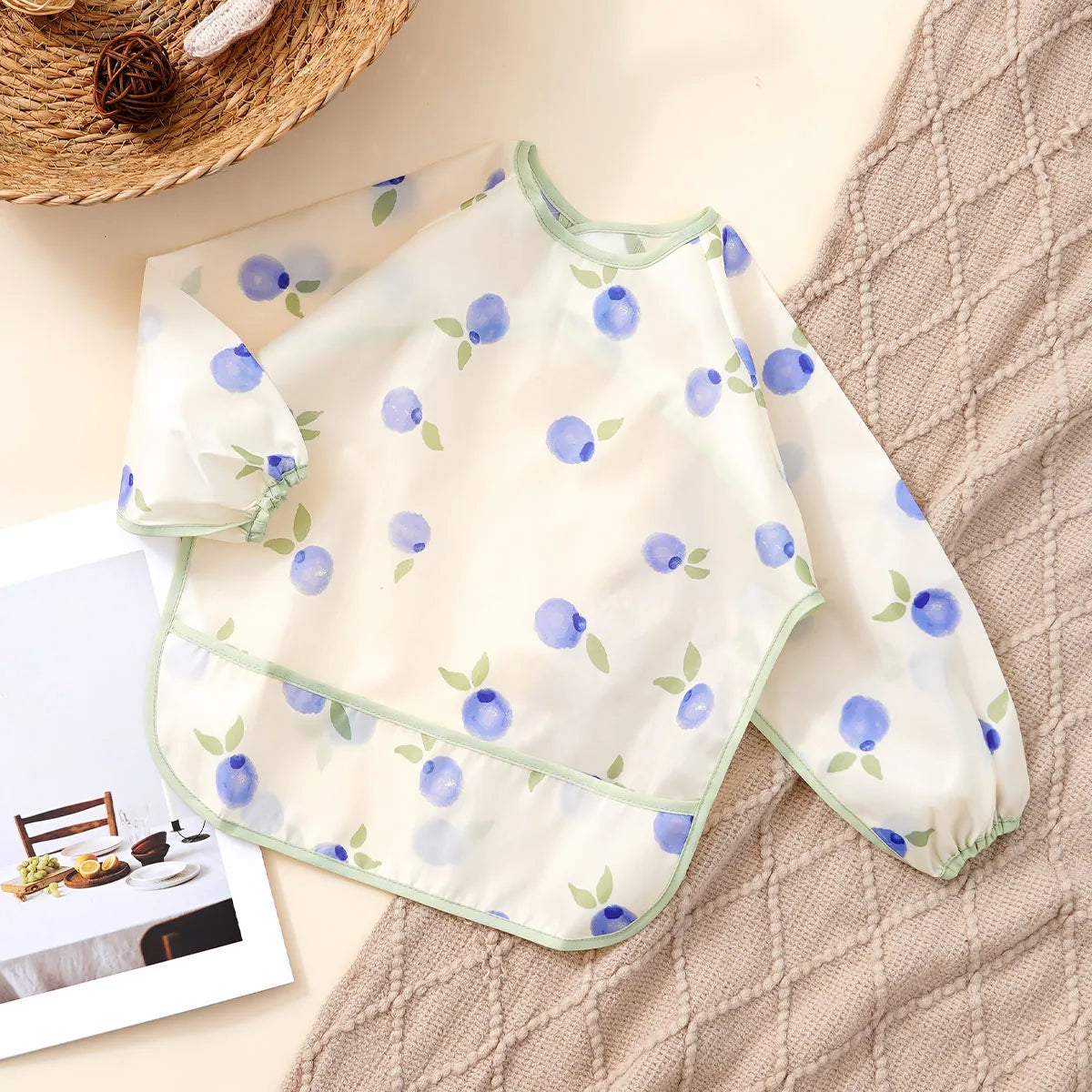 Infant 1PC Long Sleeve Waterproof Feeding Bibs