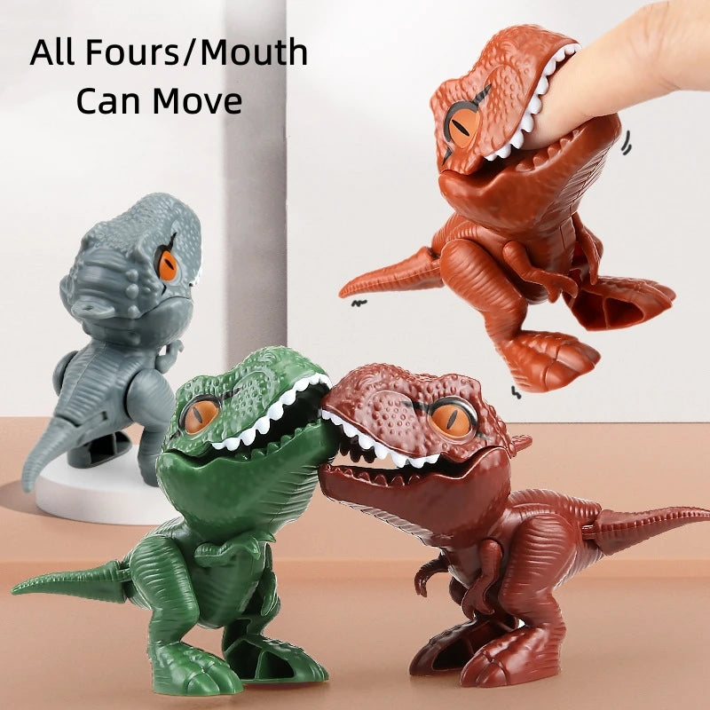 Jurassic Finger Dinosaur Triceratops Tyrannosaurus Model Toys