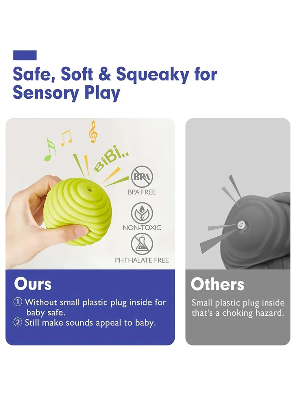 6 PCS Baby Toys Sensory Balls For Children