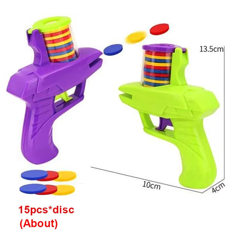 Kids Outdoor Game Foam Disc Gun Toy