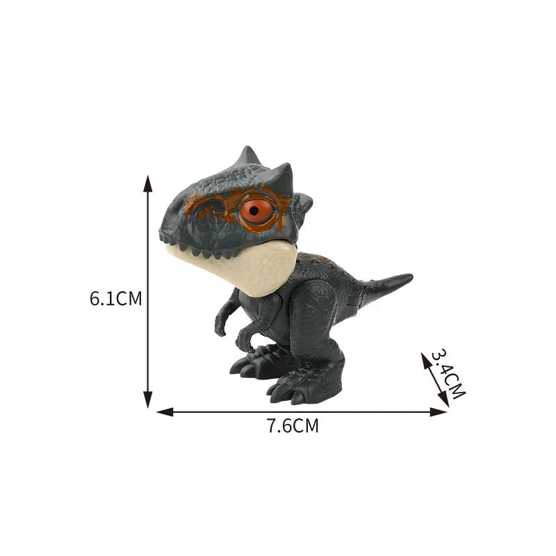 Jurassic Finger Dinosaur Triceratops Tyrannosaurus Model Toys