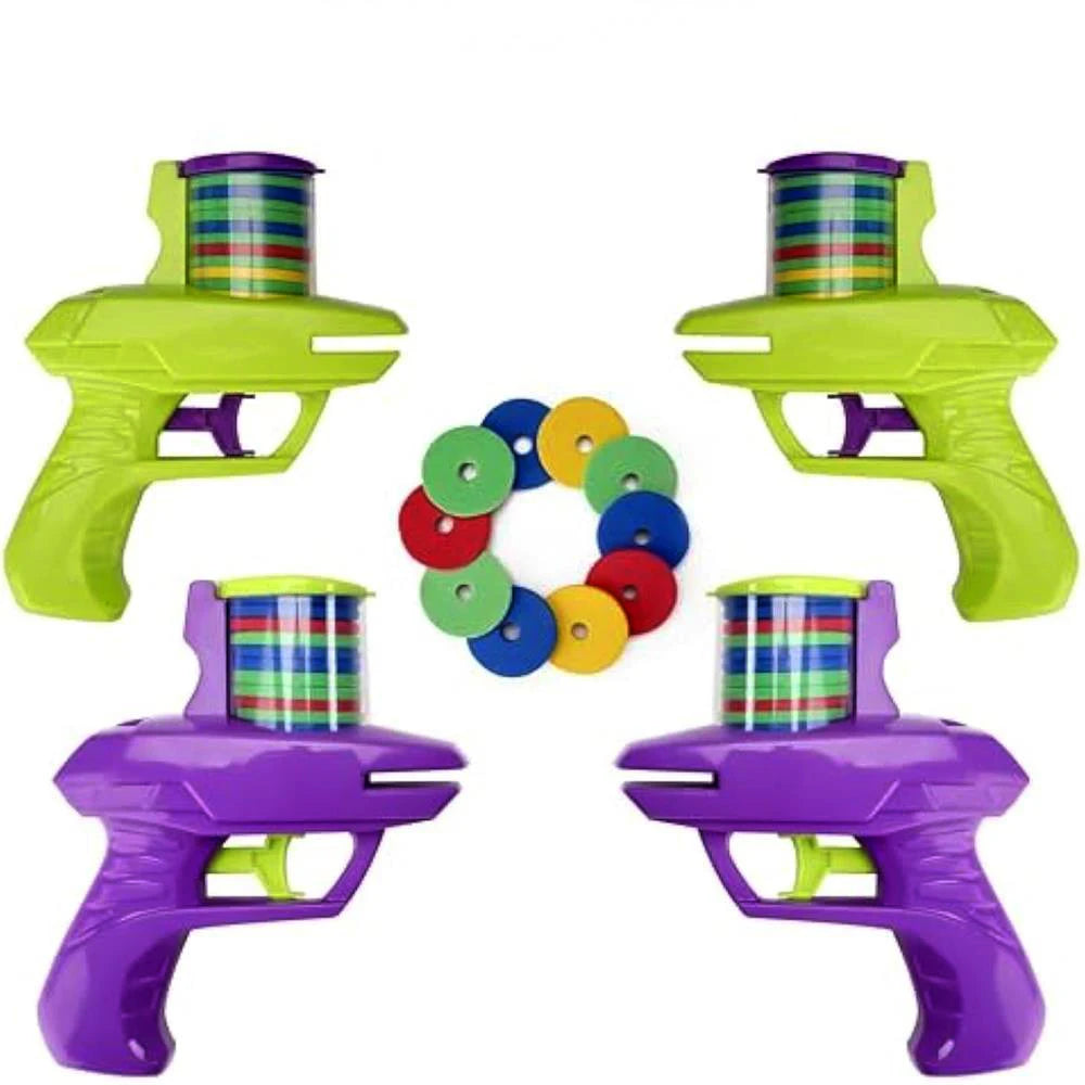 Kids Outdoor Game Foam Disc Gun Toy