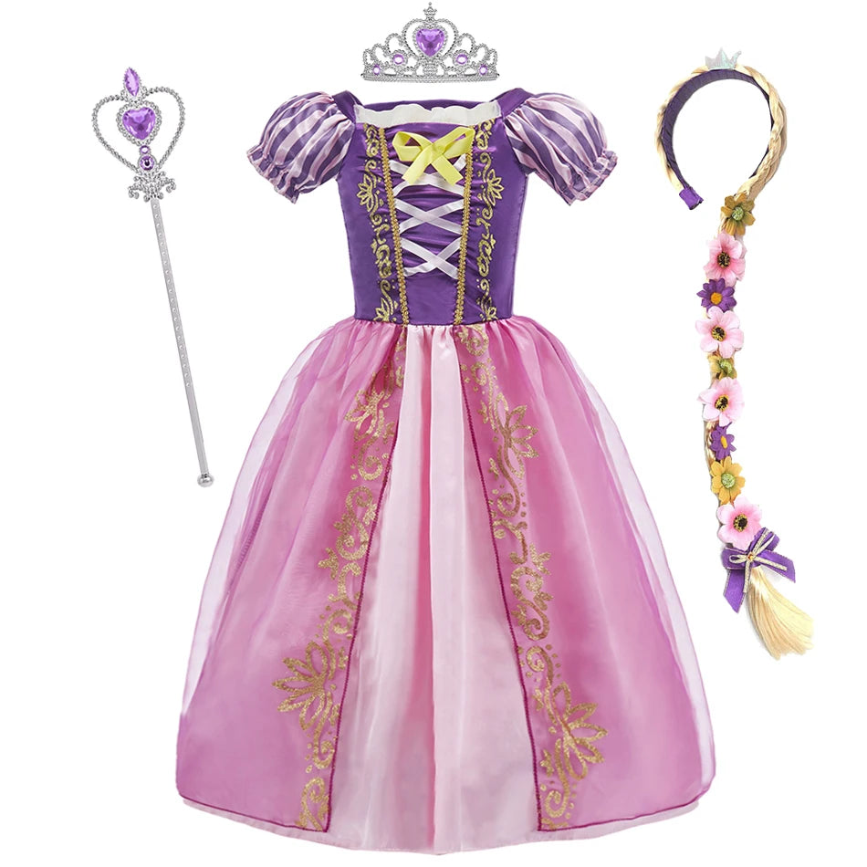 Costume Fille Enfants Robe de Princesse Cosplay