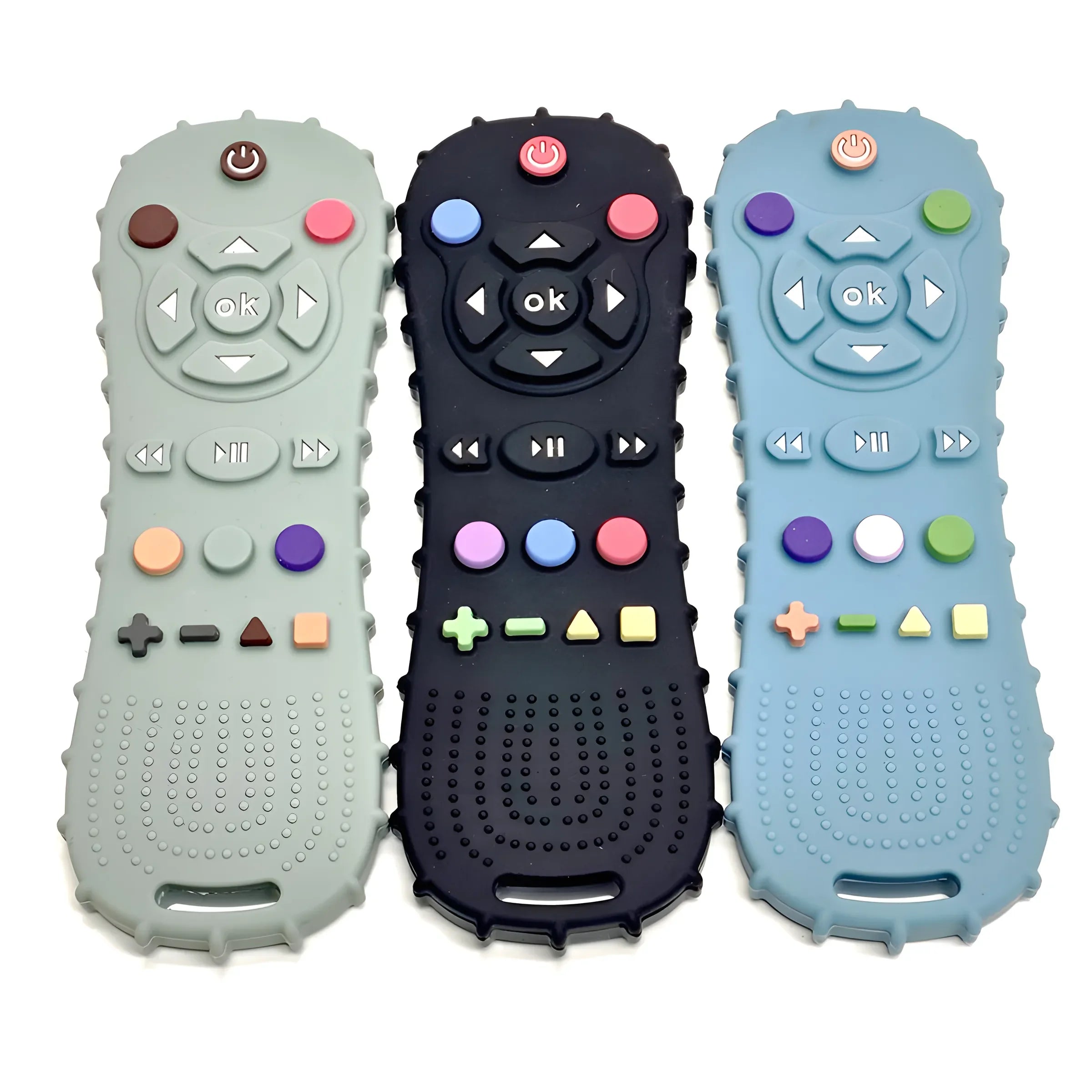 1/3PCS Baby Remote Control Teether Silicone Baby Anti-Eating Toys