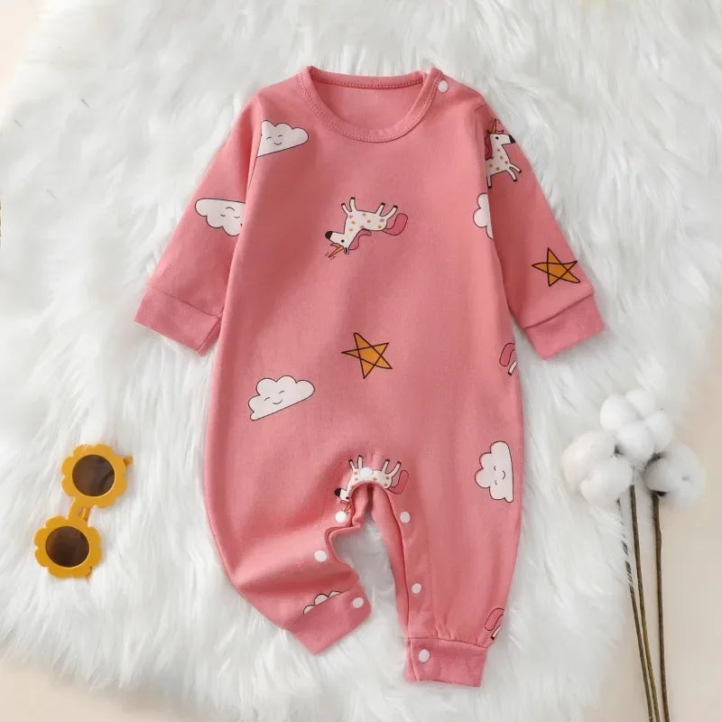 Neugeborenes Frühling Langarm Weiche Babykleidung