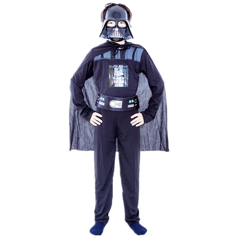 Boys Classic Darth Vader Cape Armor Halloween Costume