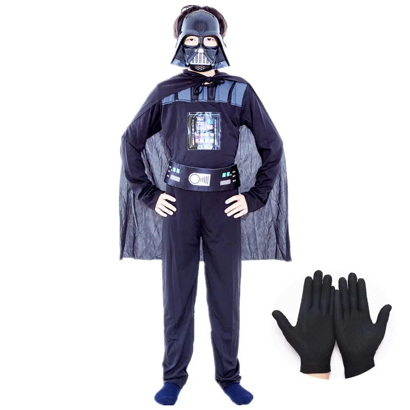 Boys Classic Darth Vader Cape Armor Halloween Costume
