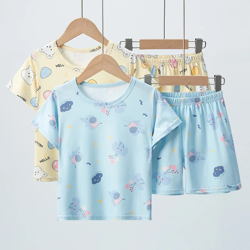 2-Piece Summer Children's Comfortable and Versatile Cute Short