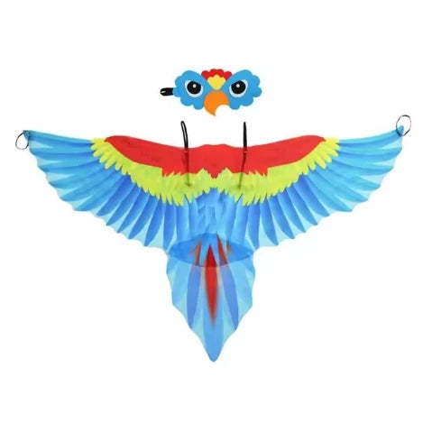 Costume de cape d'oiseau ailes de perroquet costume de carnaval