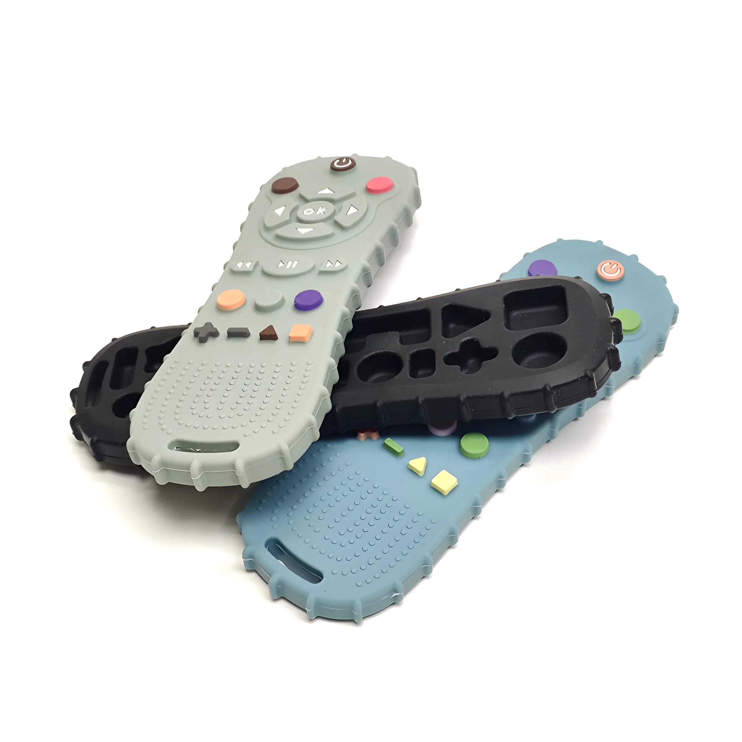 1/3PCS Baby Remote Control Teether Silicone Baby Anti-Eating Toys