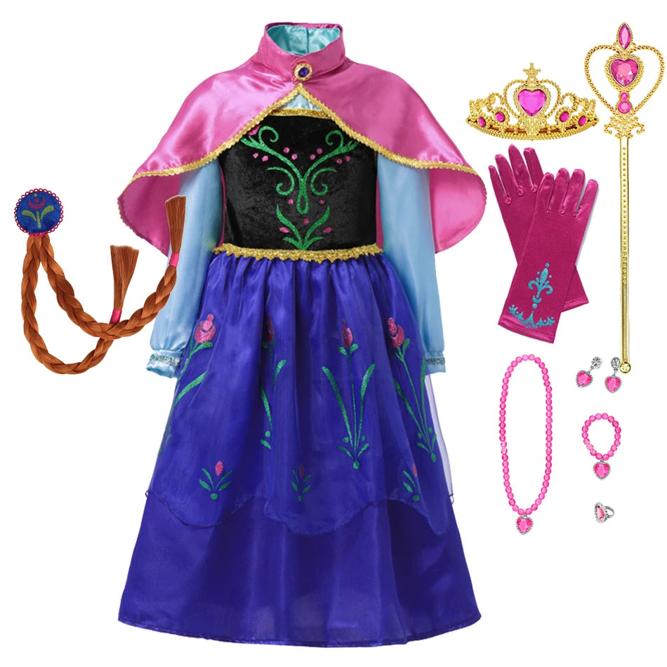 Costume Reine des Neiges été Elsa Anna