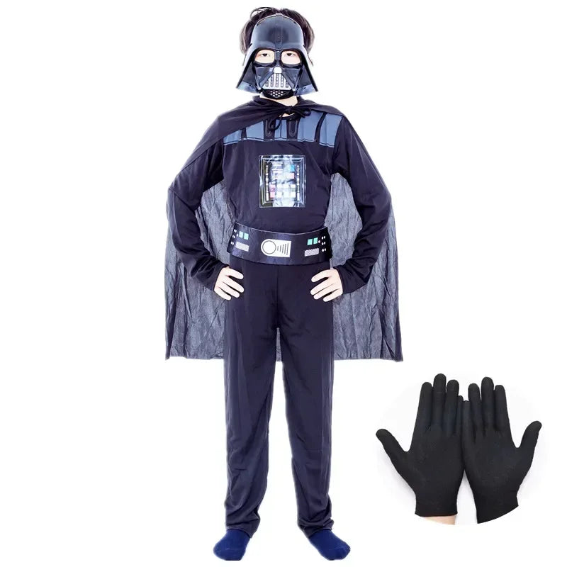 Boys Classic Darth Vader Cape Armor Halloween Costume