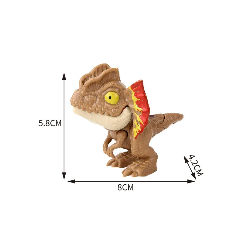 Jurassic Finger Dinosaur Triceratops Tyrannosaurus Model Toys