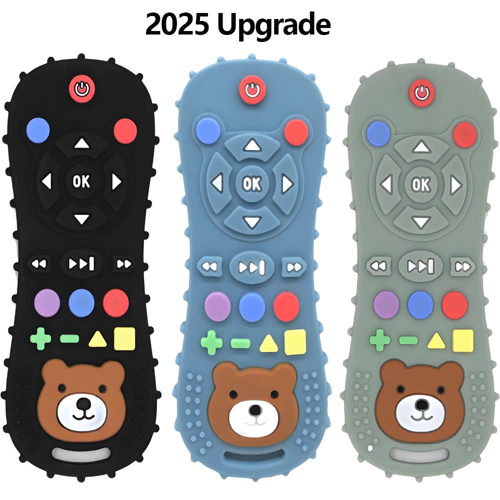 1/3PCS Baby Remote Control Teether Silicone Baby Anti-Eating Toys