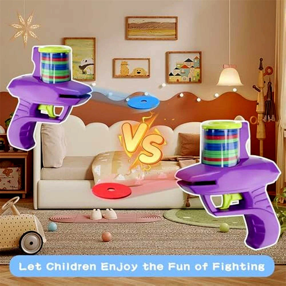 Kids Outdoor Game Foam Disc Gun Toy