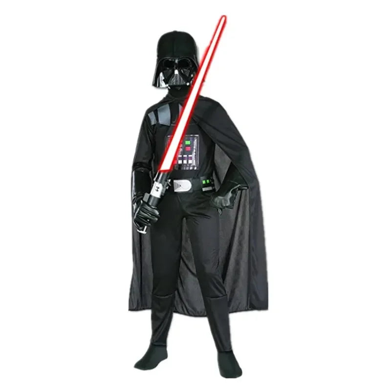 Boys Classic Darth Vader Cape Armor Halloween Costume