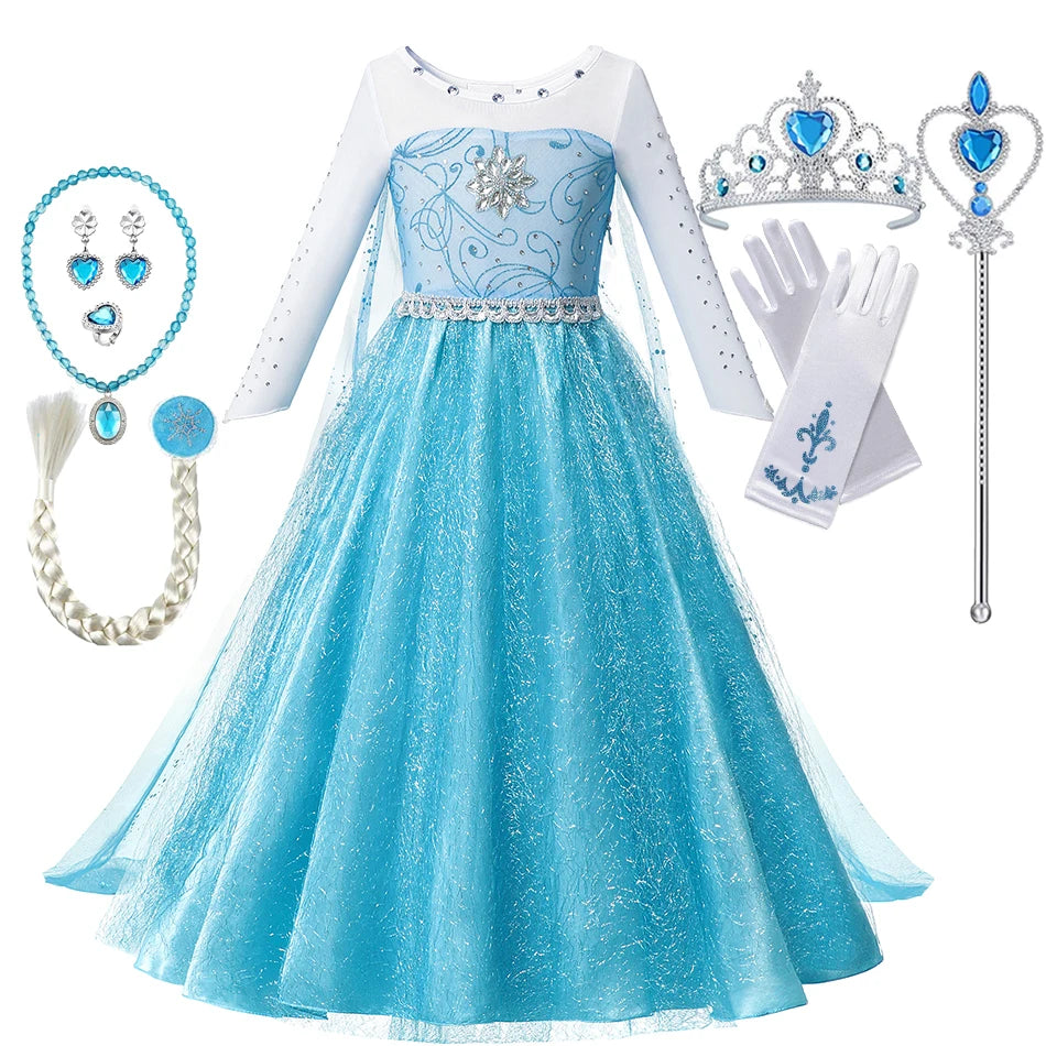 Costume Reine des Neiges été Elsa Anna