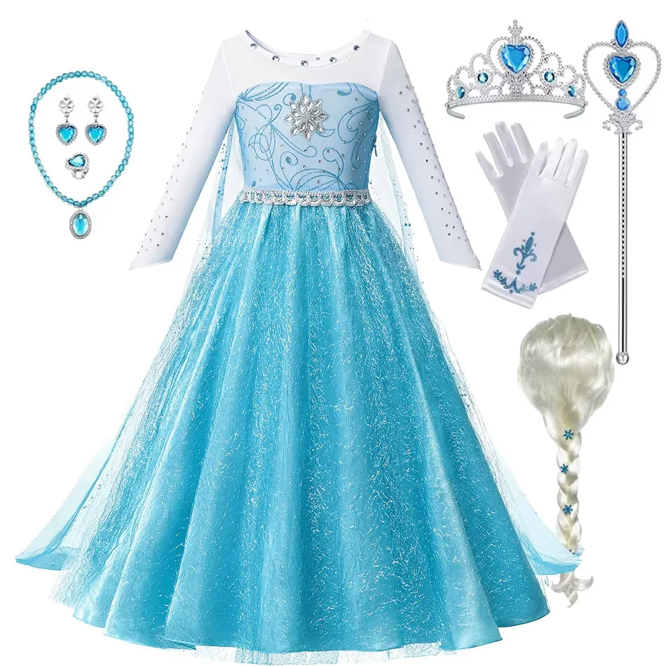 Costume Reine des Neiges été Elsa Anna