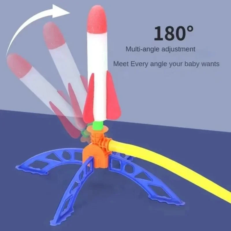 Kids Outdoor Rocket Foot Pump Outdoor Air Pressing Soaring Rocket