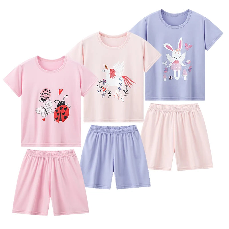 2-Piece Summer Children's Comfortable and Versatile Cute Short