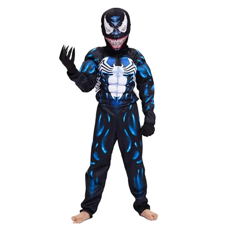Kids Black Spider Superhero Costume