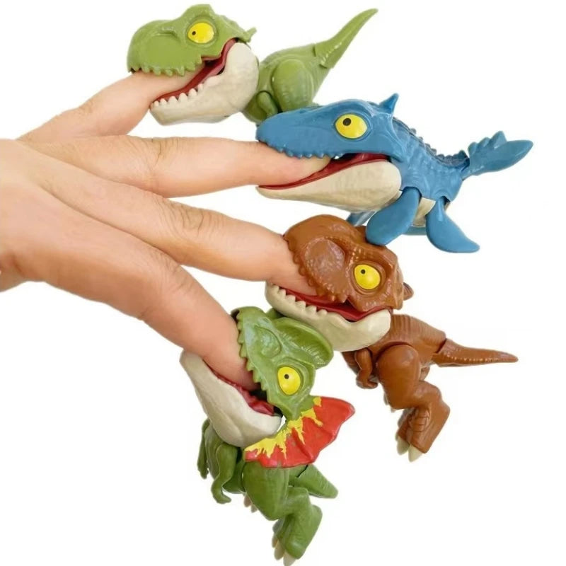Jurassic Finger Dinosaur Triceratops Tyrannosaurus Model Toys