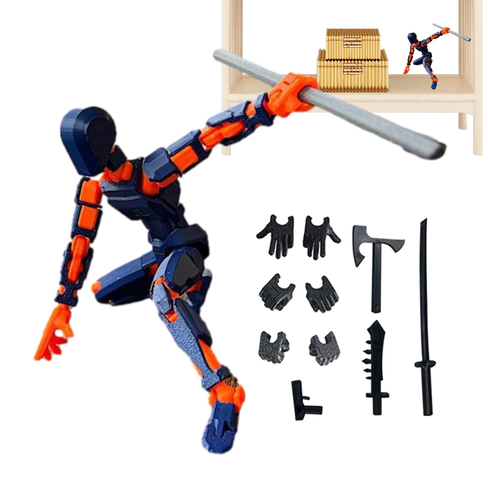 Robot mobile transformable Titan Multi Joint, figurine articulée