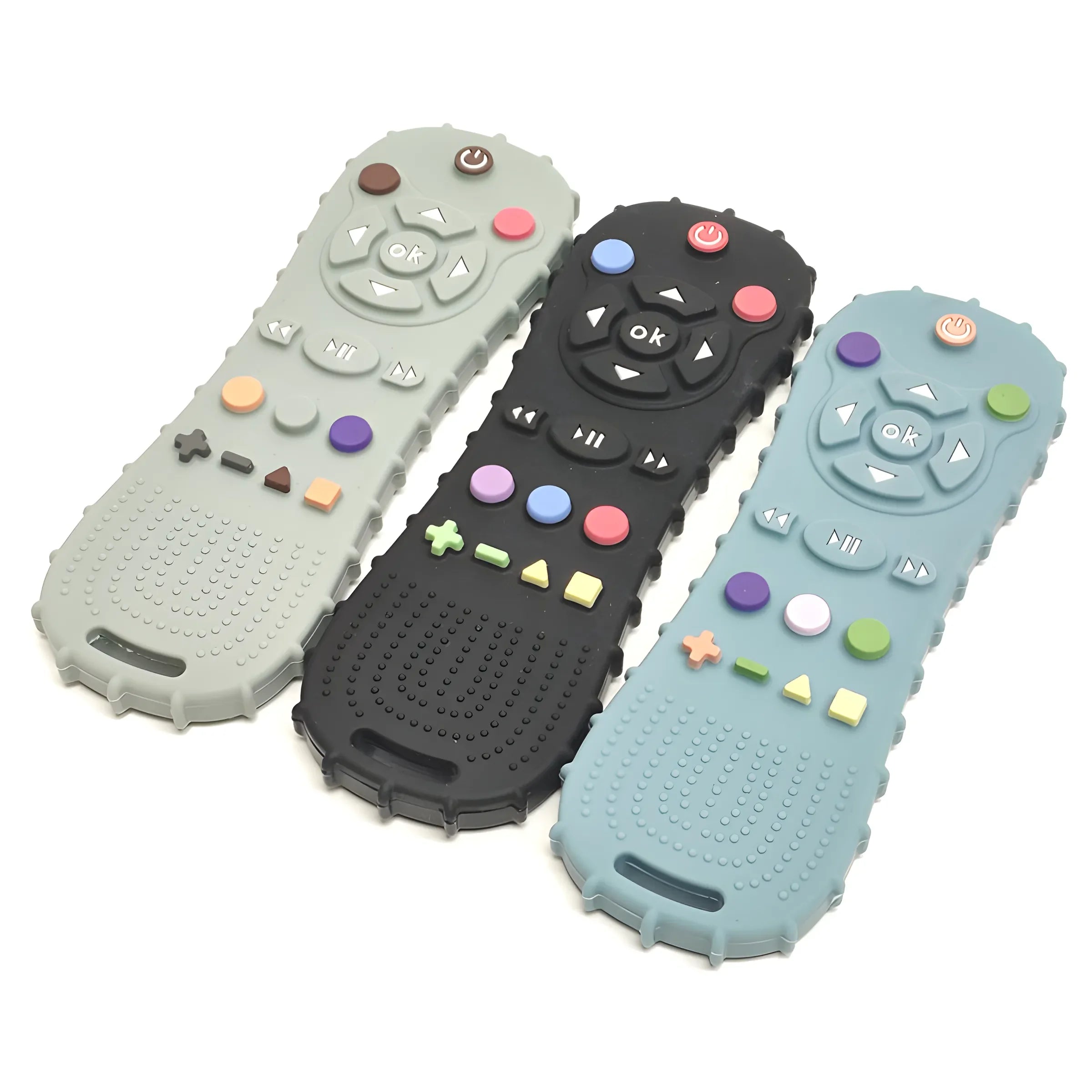 1/3PCS Baby Remote Control Teether Silicone Baby Anti-Eating Toys