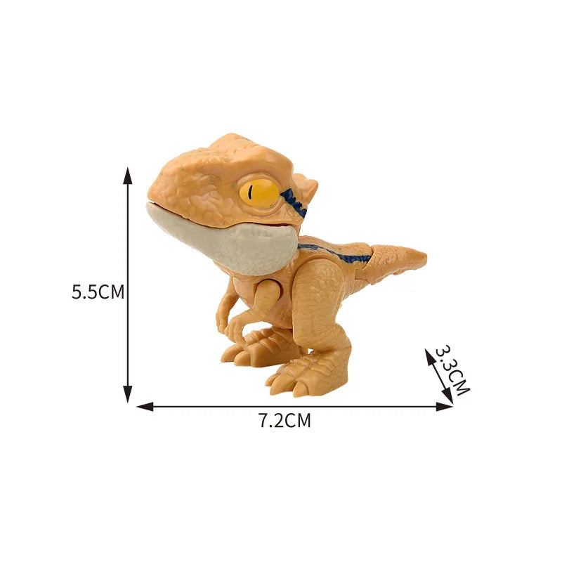 Jurassic Finger Dinosaur Triceratops Tyrannosaurus Model Toys