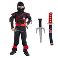 Black Ninja Costume Boy Halloween Japanese Samurai Costume