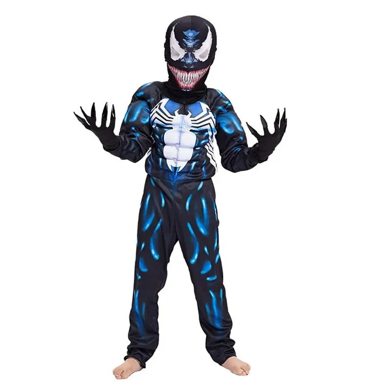 Kids Black Spider Superhero Costume