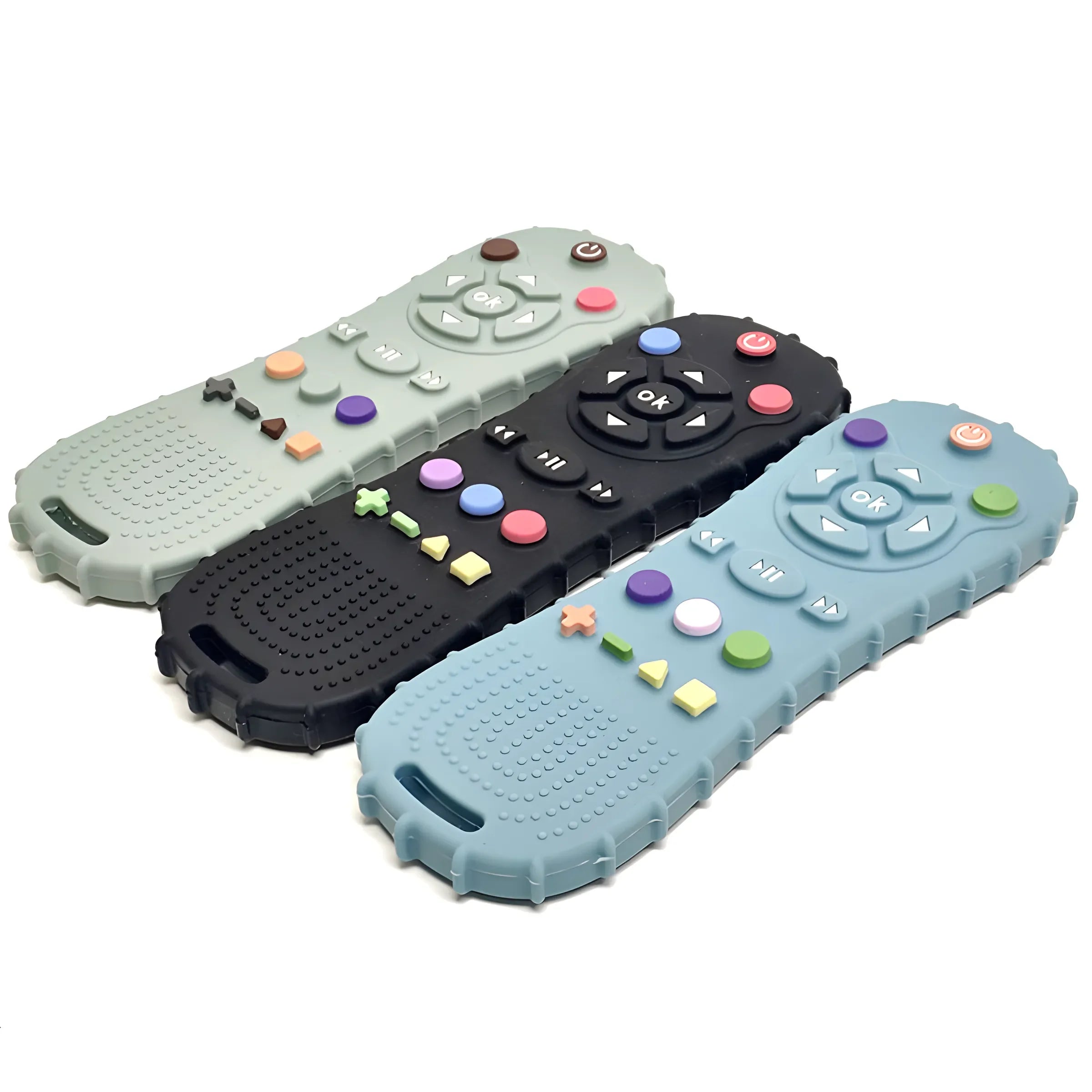 1/3PCS Baby Remote Control Teether Silicone Baby Anti-Eating Toys