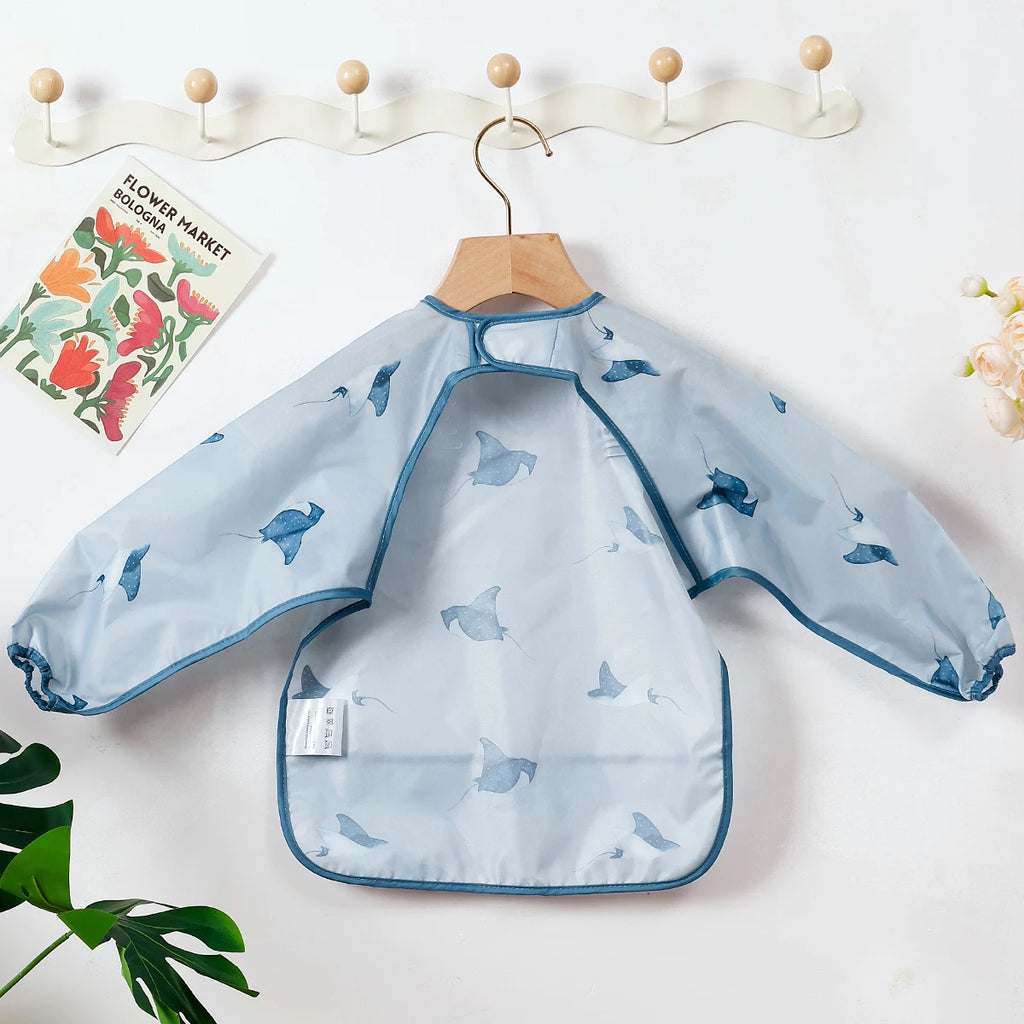 Infant 1PC Long Sleeve Waterproof Feeding Bibs