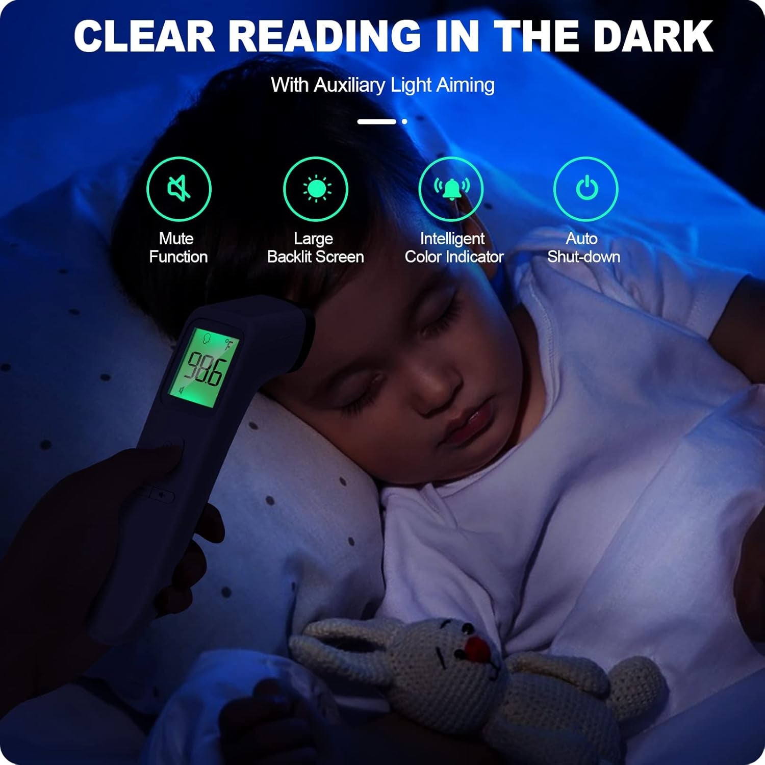No-Touch Accurate Digital Baby Thermometer for Adults and Kids