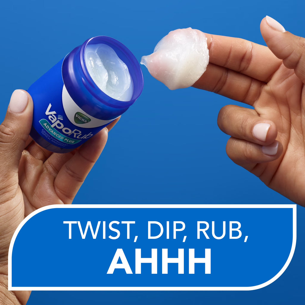 Vaporub Topical Chest Rub and Analgesic Ointment, Cough Medicine for Cough Relief, 1.76 Oz